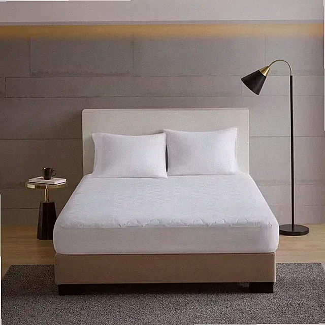 All Natural Medium Standard Cotton Percale Quilted Twin XL Mattress Pad