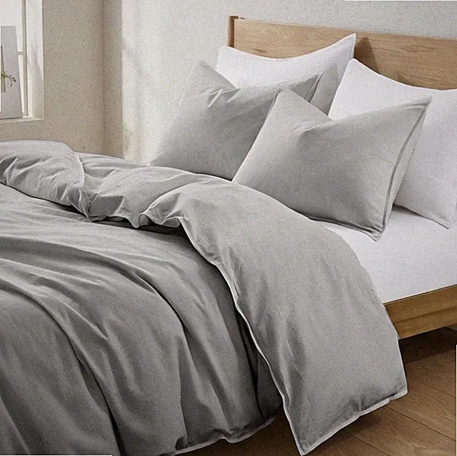 Casaluna Linen Blend Duvet Cover Set Full/Queen Gray Target Heavyweight w/ Shams