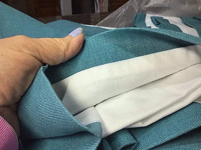 Custom Made Queen Dust Ruffle 15” Drop Lined Tailored Bed Skirt TURQUOISE LINEN
