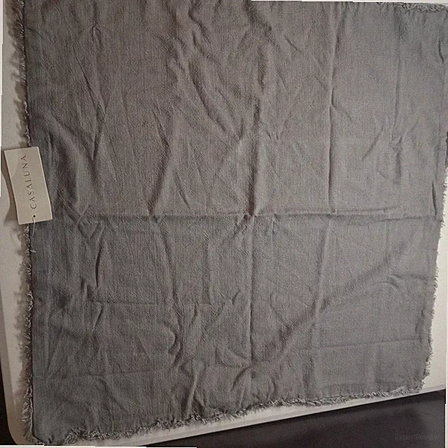Euro Heavyweight Linen Blend Comforter Sham Dark Gray - Casaluna™: Rayon & Cotto