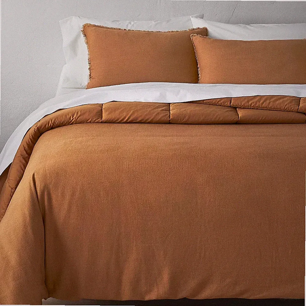 Heavyweight Linen Blend Comforter & Sham Set - Casaluna