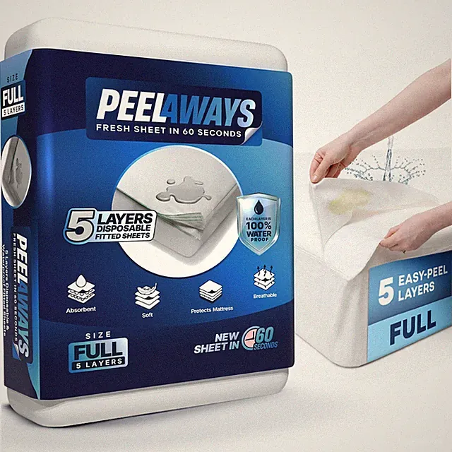 Incontinence Bed Sheets & Waterproof Mattress Protector – 5-Layer Disposable...