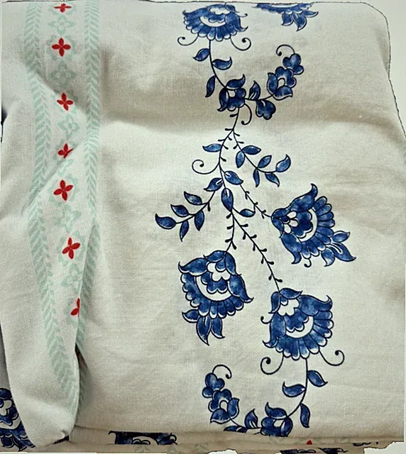 New GreenRow Gracie Cotton Linen Full/Queen Duvet Cover Pottery Barn