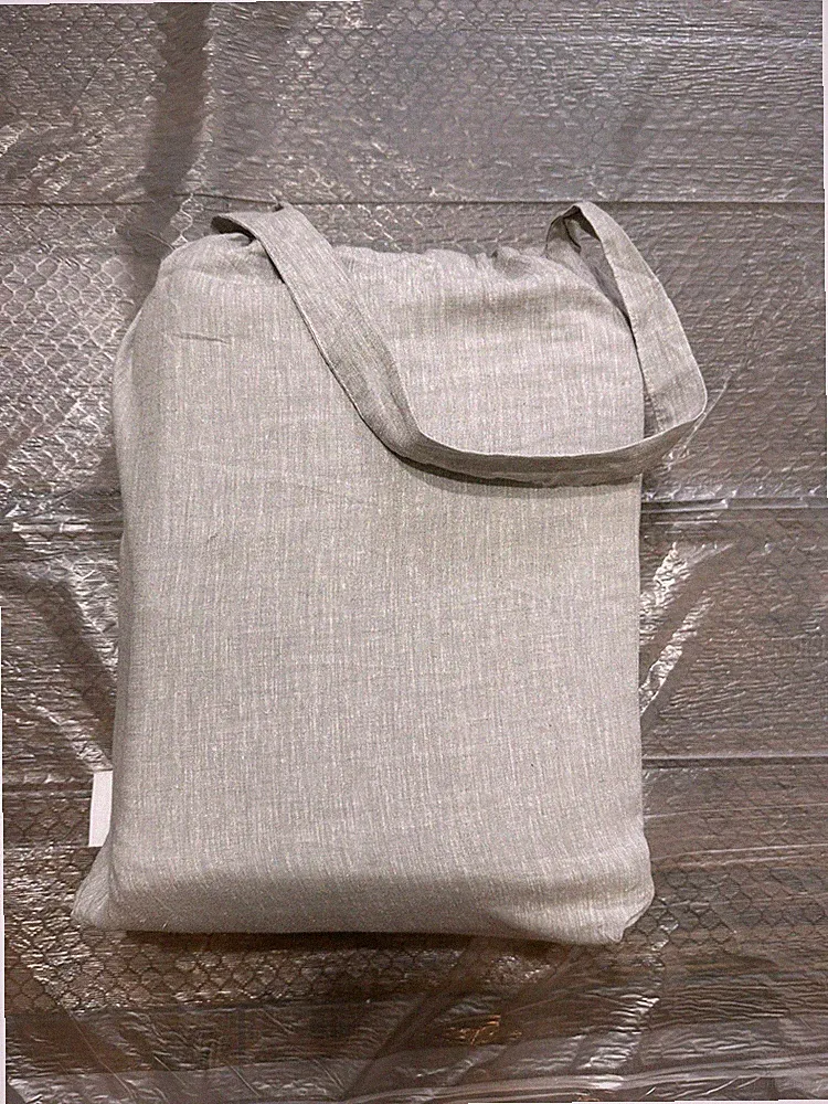 New Nordstrom Gray Tencel/Linen Blend King Sheet Set 4Pc