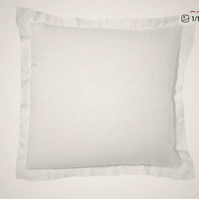 NWOT Pottery Barn White Tencel Lyocell & Linen Blend Euro Sham, 26x26
