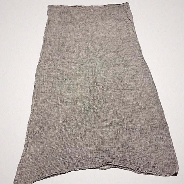 Pottery Barn CLOUD COTTON LINEN Blanket Full/Double Gray READ