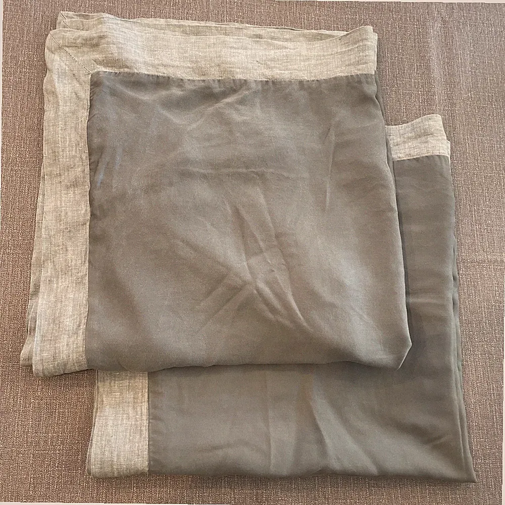 Pottery Barn Gray Tencel Lyocell & Linen Blend Euro Sham, 26x26